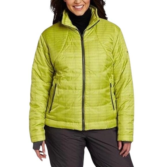 COLUMBIA Whirlibird Interchange Omni Heat Jacket Women S Lime Quilted Outdoor - Picture 1 of 15